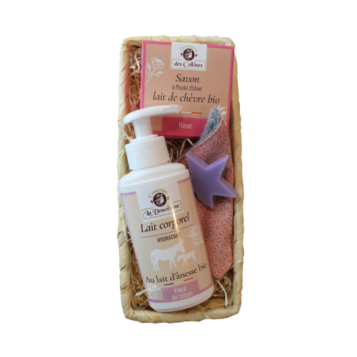 Coffret Savons et cosmétiques lait d'ânesse - Savonnerie des Collines