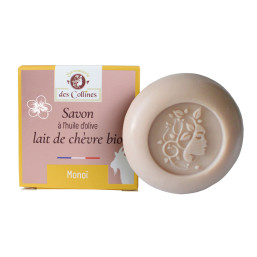Savon lait de chèvre - Parfum Monoï - 100gr - Savonnerie des Collines