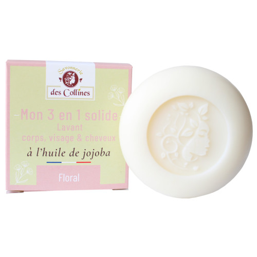 Savon 3 en 1 - corps, visage & cheveux - 100gr - Savonnerie des Collines